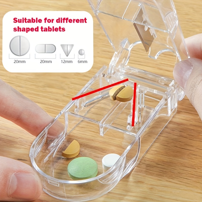 1pc Pill Cutter Medicine Cutter Medicine Split Medicine Box Portable