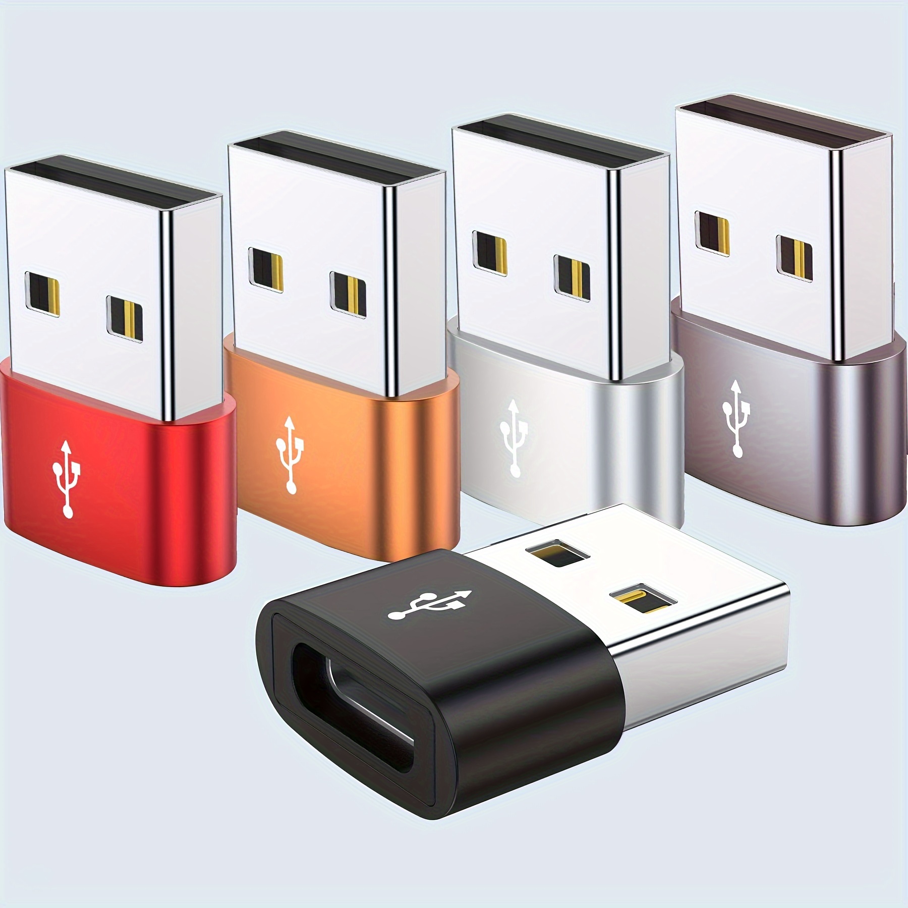 Adaptateur USB C Pack de 4, Adaptateur USB C Femelle vers USB Mâle,  Adaptateur Micro USB vers USB C OTG Compatible avec iPhone, PC, Samsung  Galaxy, iPad, Laptop, MacBook Pro, Google, AirPods 