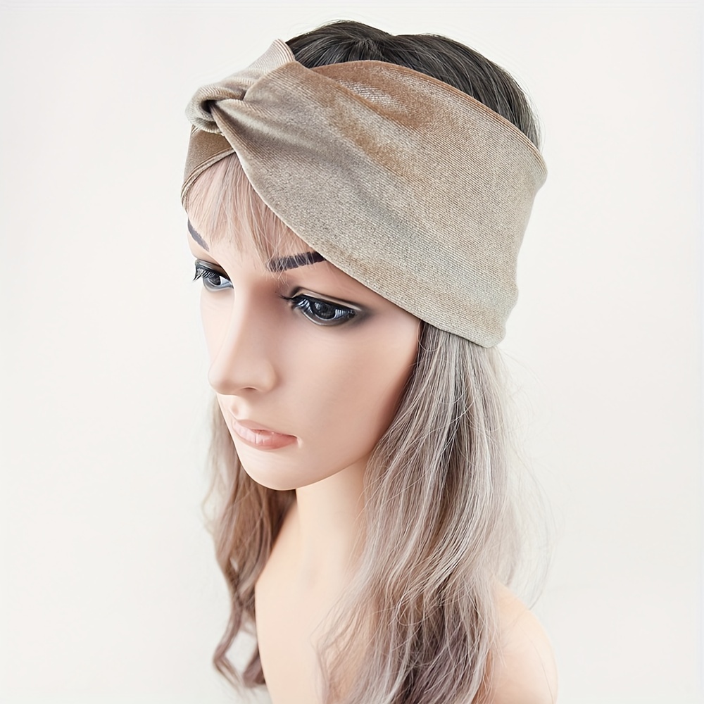 6PCS Bandeaux pour femmes Foulard large Boho Bandanas Bandeaux élastiques  Accessoires de cheveux Turbans noués Head Wrap Adulte (6Cashew) :  : Beauté et Parfum