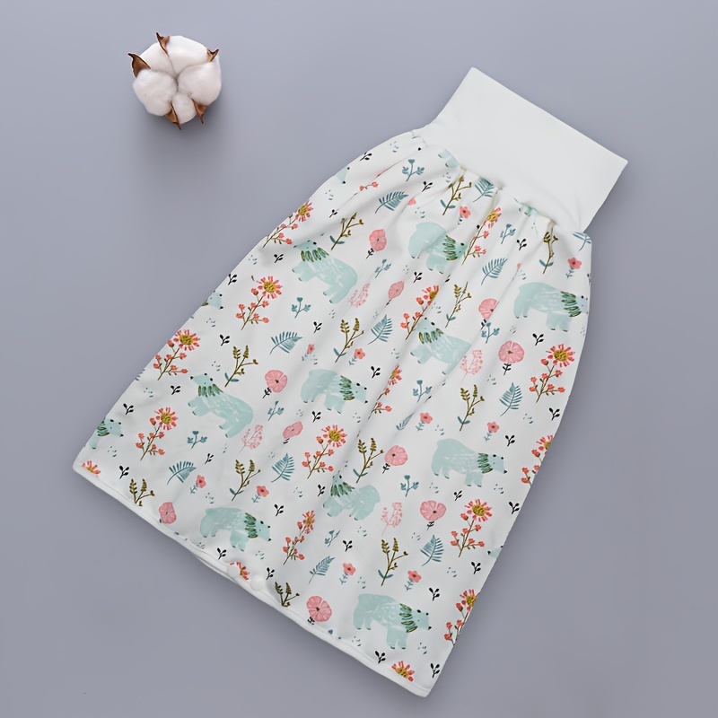 Elderly Diaper Skirt Wearable Incontinence Bed Pads Diaper Pad for Men Kids  Gray 