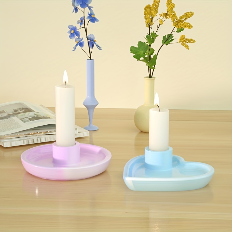 Holding Flower Mold Flower Candle Mold Flower Cylinder Mold Flower Resin  Casting Mold Resin Making Molds Silicone Mold for Candle Home Decorate Mold