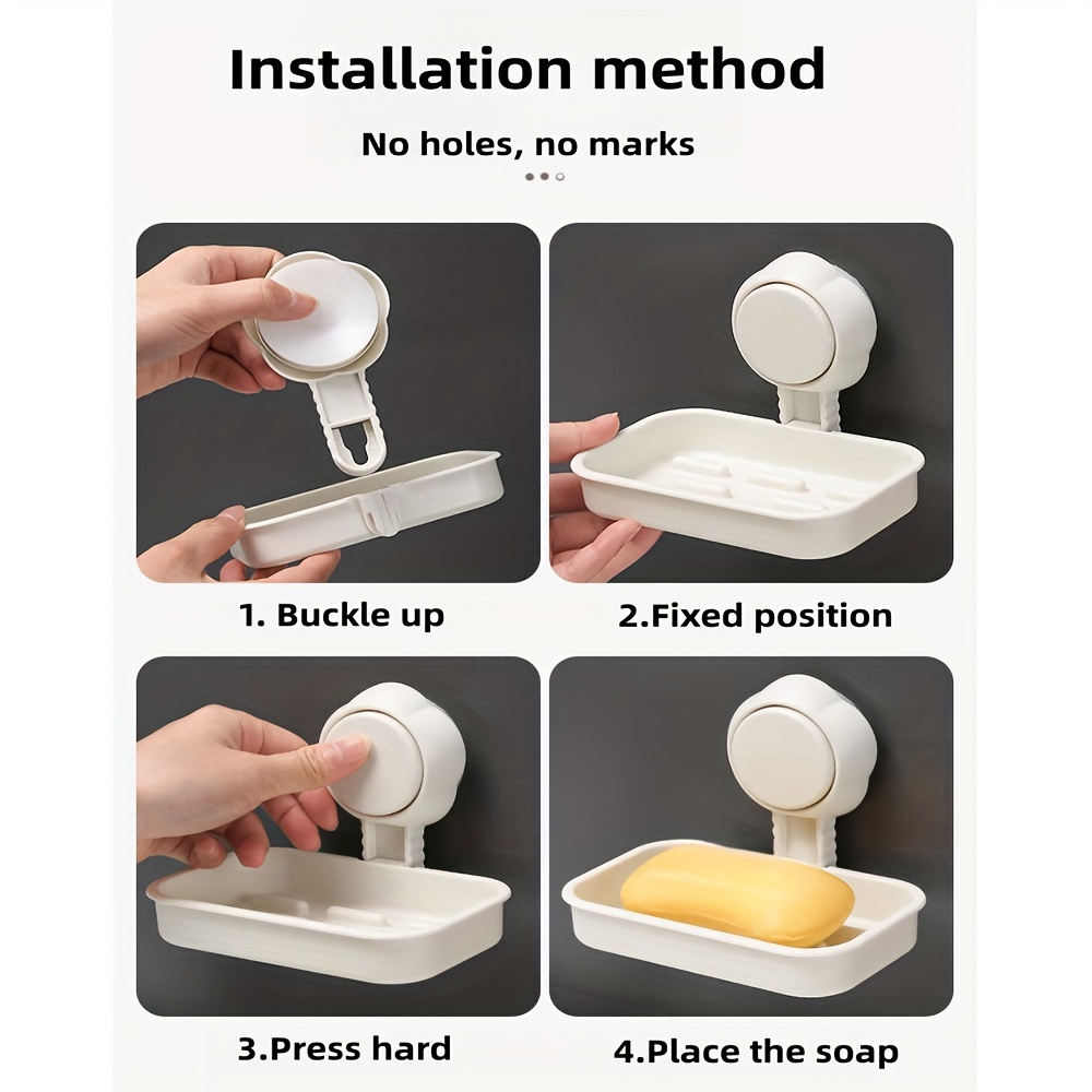 Soap Holder for Shower Wall with no need for punching Adhesive