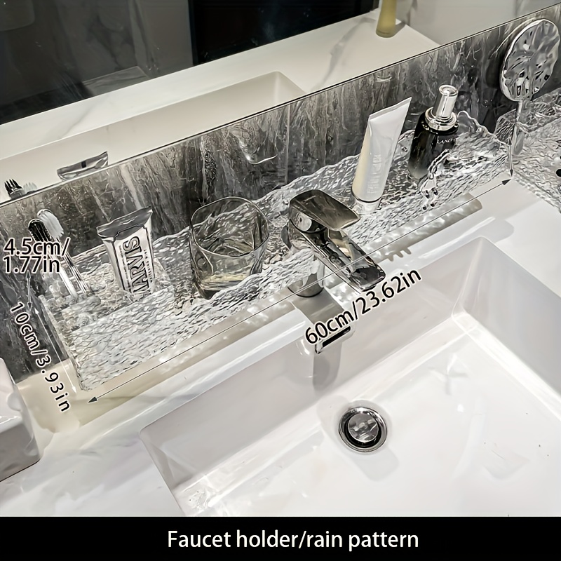  Acrylic Bathroom Shelf Organizer Over The Faucet