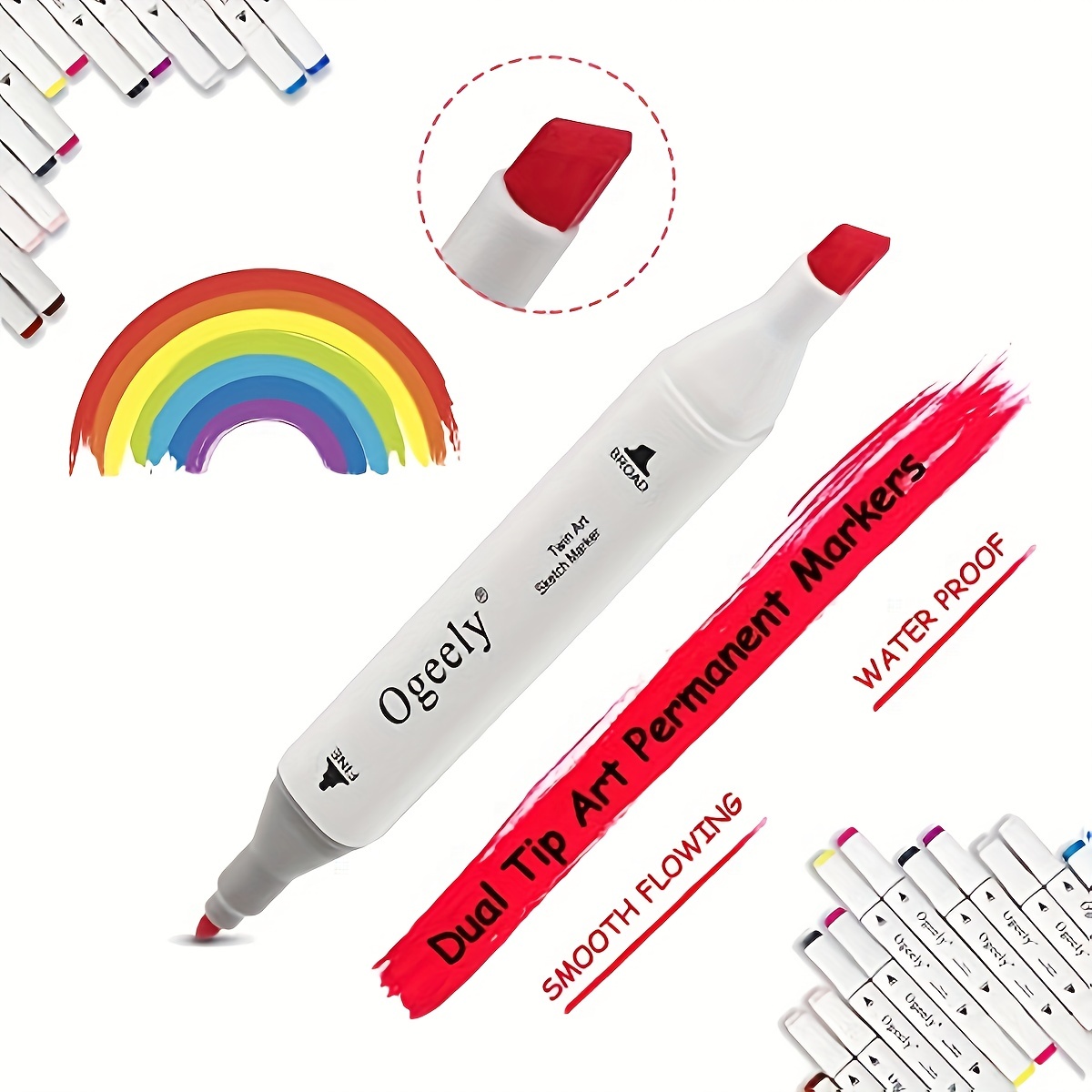 Shuttle Art 101 Colors Dual Tip Alcohol Based Art Markers 