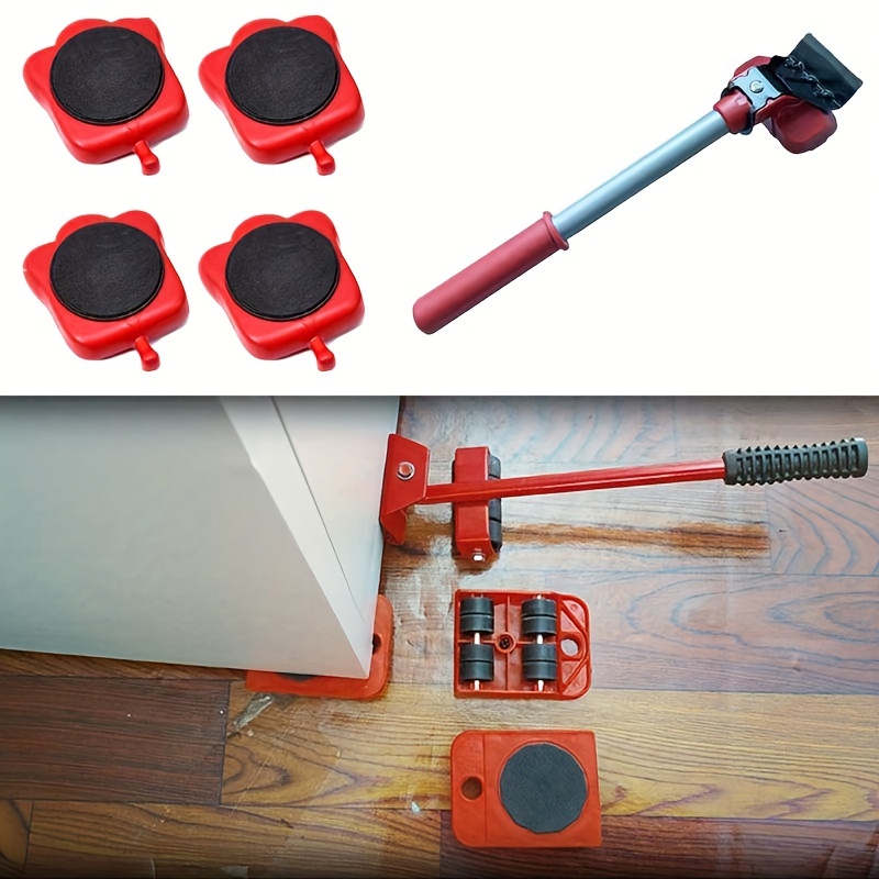 Professional Furniture Mover Tool Set with Wheel Bar for Heavy Stuffs Transport