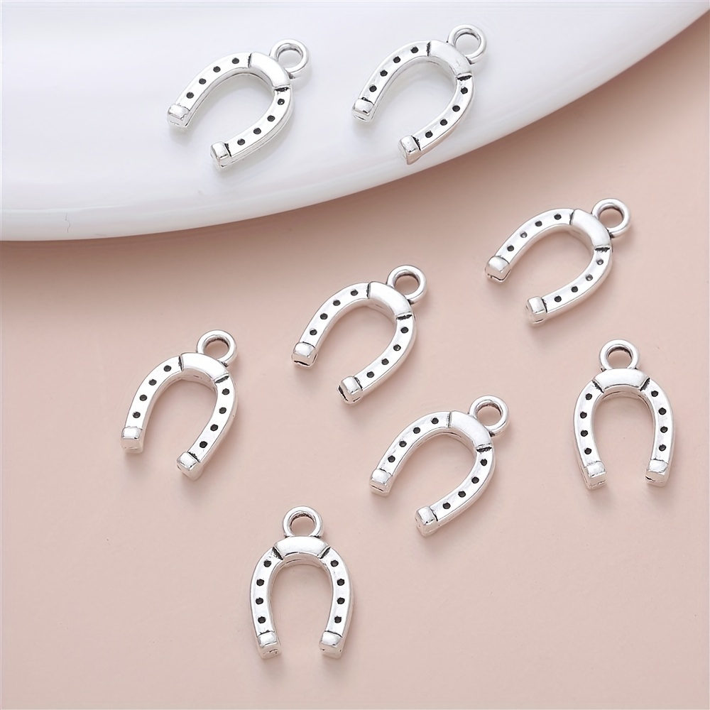 TEMU Set de 30 colgantes elegantes de | Adecuado para pulseras y collares de mujer, fabricación de joyas, aleación de , estilo vintage