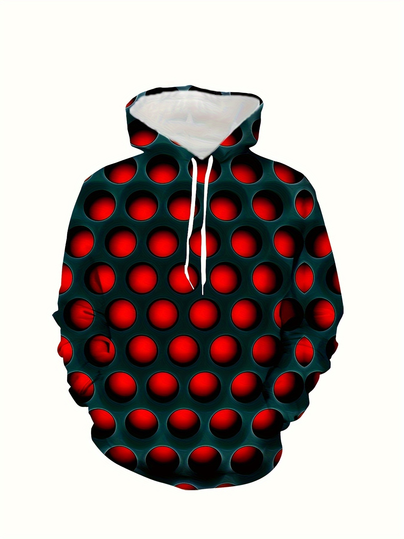 Polka Dot Print Hoodie Cool Hoodies Men Men s Casual Graphic Temu