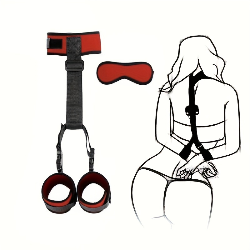 Kit de bondage BDSM, ceinture BDSM avec poignets, ensemble de