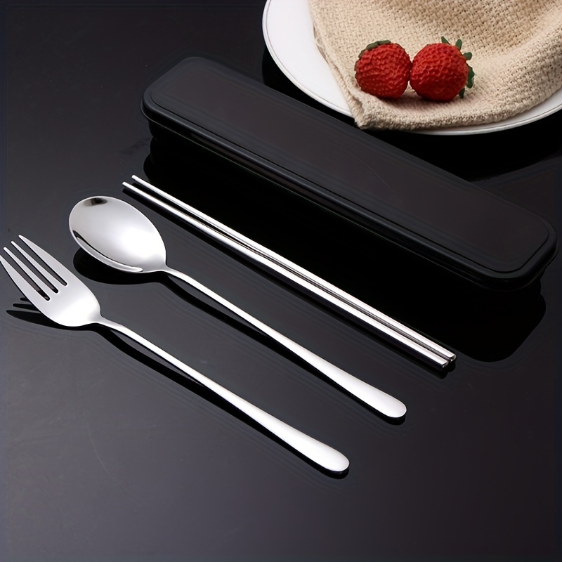 Reusable Utensils Set: Collapsible Travel Cutlery With - Temu