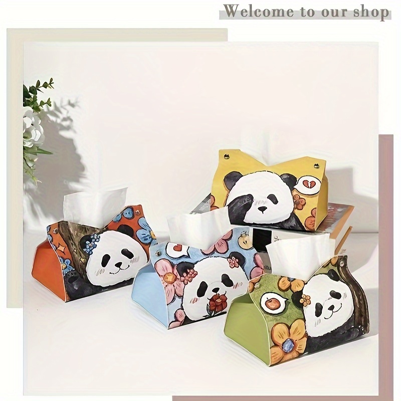 Tissue Box, Cute Tissue Paper Box, Car Tissue Box, Cute Napkin Tissue Paper  Holder For Home Office Car