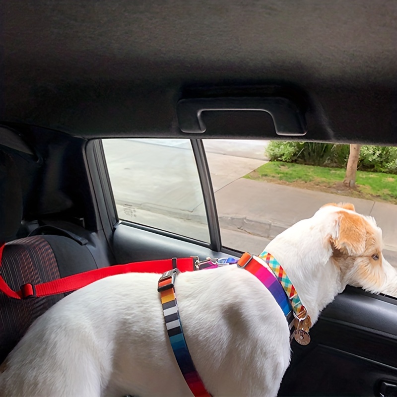 Cinturón Seguridad 2 En 1 Color Liso Asiento Mascota - Temu