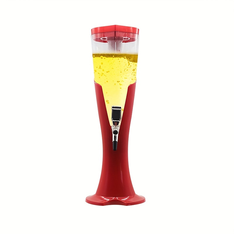 Plastic Barrel Wine Beverage Dispenser 1.5L/3L Cold Drink Beer