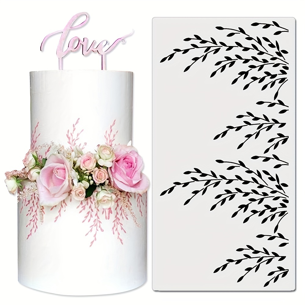 New Arrival Flower Design Stencil for Wedding Cake Fondant Damask Cake  Stencil Side Decorating Stencils Templates Mold - AliExpress