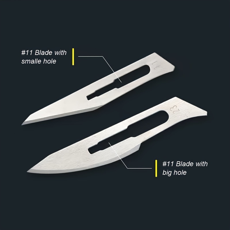 Scalpel Blade Set #11 #23, Scalpel Knife Handle For DIY Cutting, Practicing  Cutting, Sculpting, Repairing, Craft, Pedicure, Box Opening