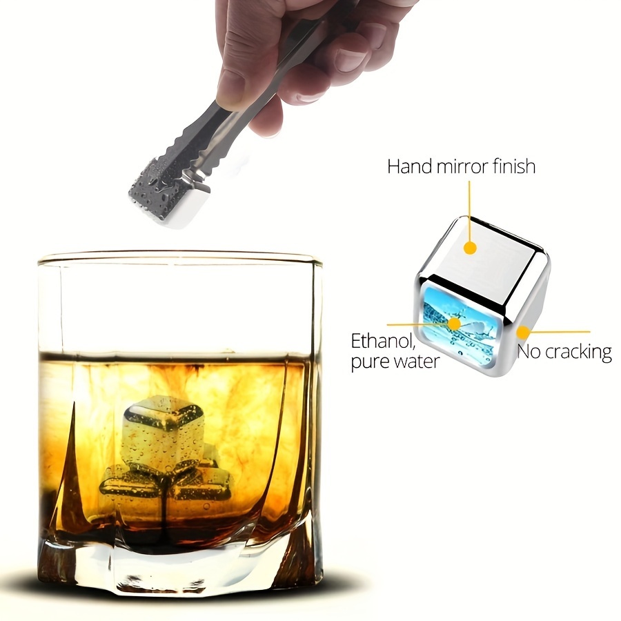 6 pièces glaçon pierre Whisky pierres sirotant glace Cube refroidisseur  réutilisable Whisky glace pierre Whisky naturel roches barre vin  refroidisseur fête cadeau de mariage - AliExpress