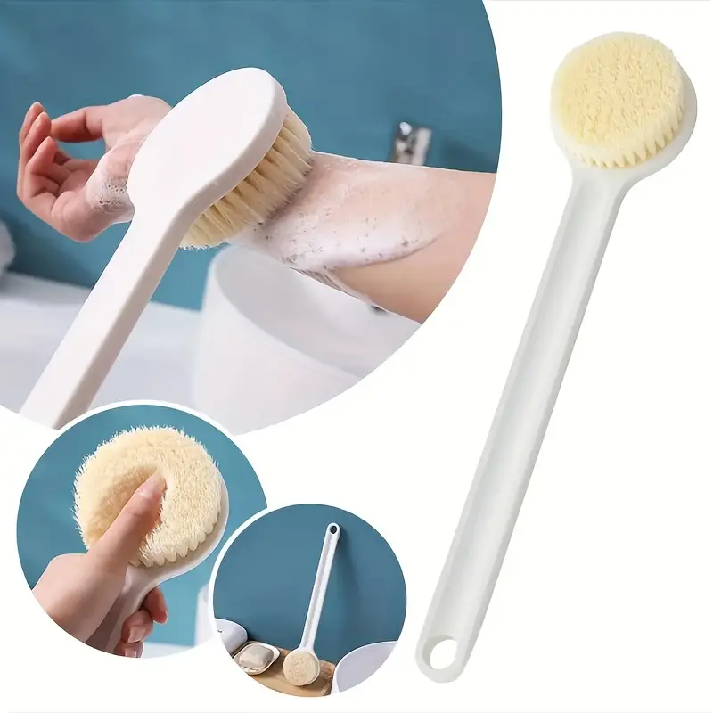 Rubbing Bath Brush Long Handle Soft Hair Nylon Bath Brush - Temu