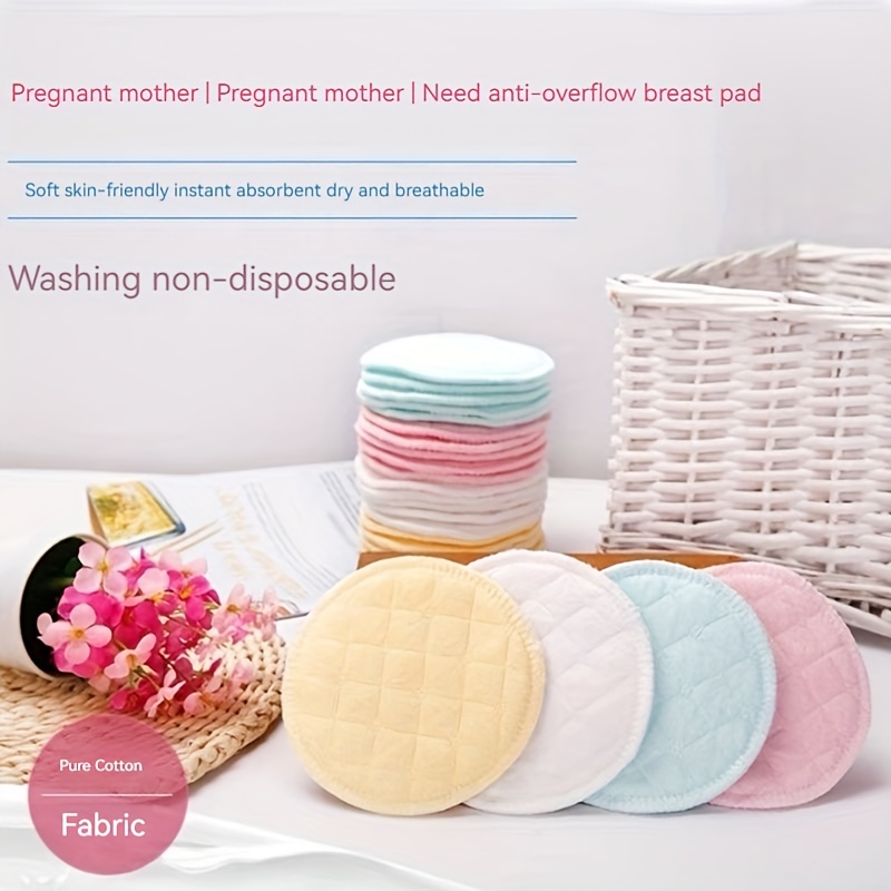 100Pcs Breast Pads Absorbency Soft Breathable Organic Cotton Pads for Mommy  Milk Anti-overflow Breast Pads Nursing Accessories