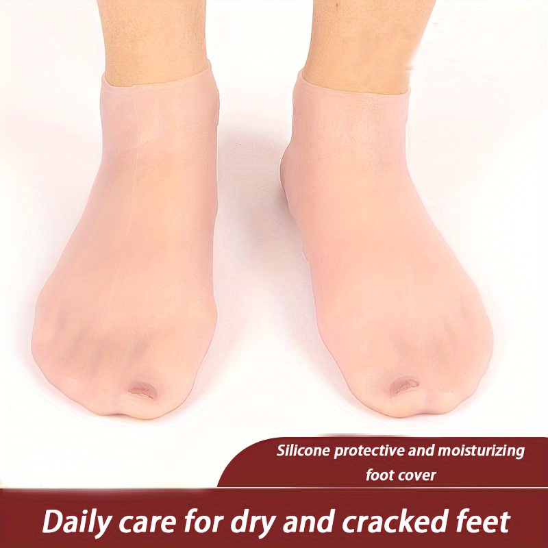 Silicone Socks for Women, Moisturizing Foot Socks, Soft Gel Socks