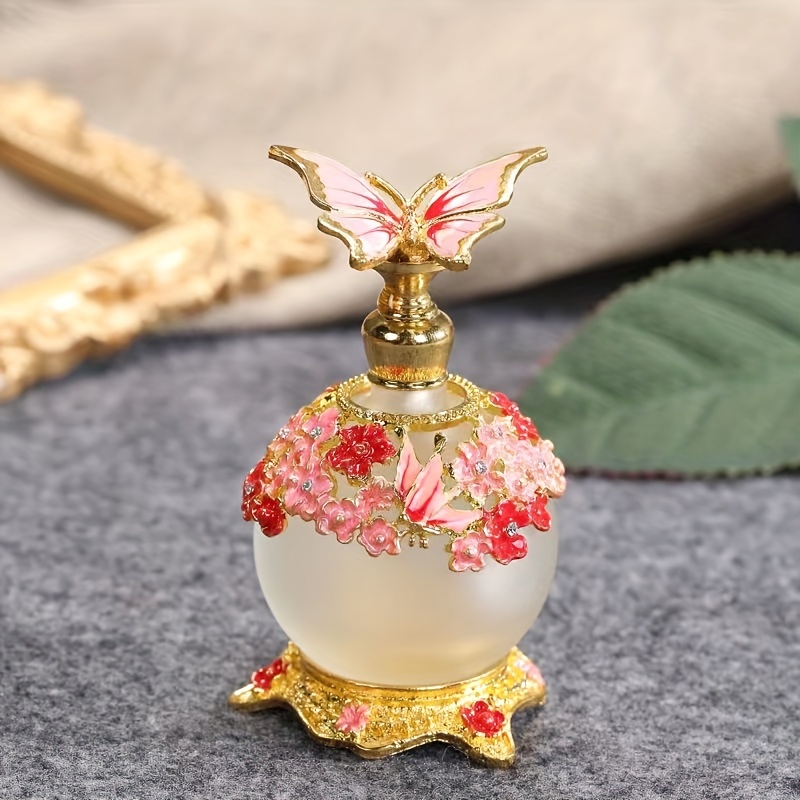 Buy 15ml Crystal Jeweled Golden Butterfly Decor Fancy Glass