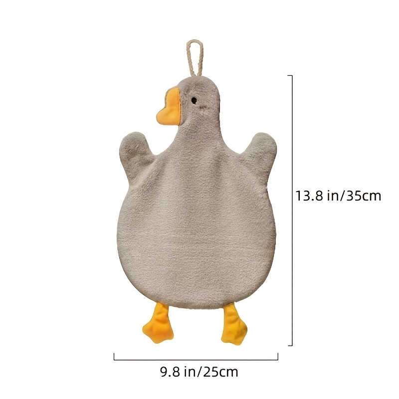 Cute Cartoon Duck Design Hand Towels, With Hanging Loop, Hanging Hand Towels  Microfiber Towels For Bathroom Kitchen Home - Temu