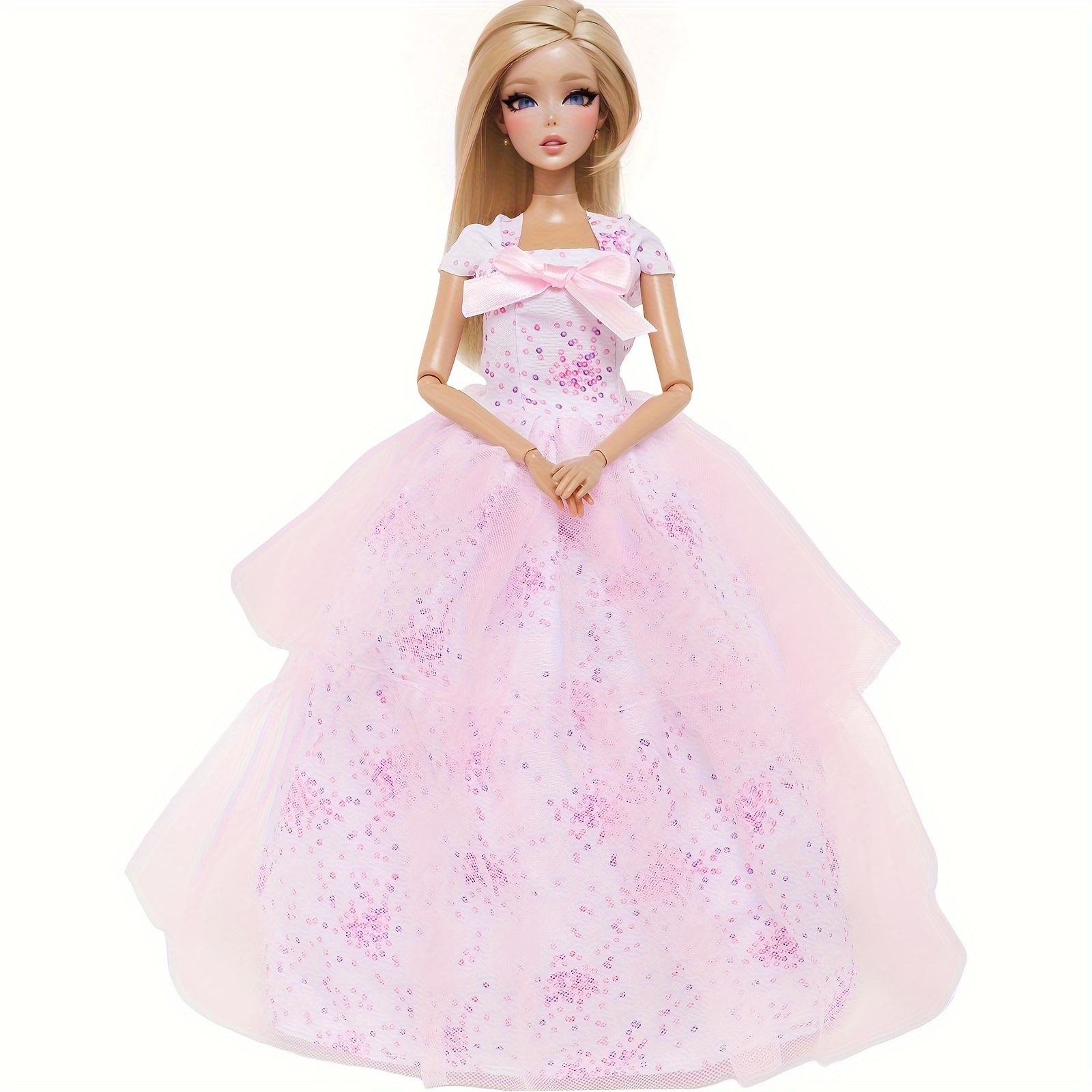 NTNAM 10 SetLot Princess Doll Dress Noble Party Gown for Barbie Doll  Fashion Design Outfit Gift for Girl' Doll 10Z JJ Color: U