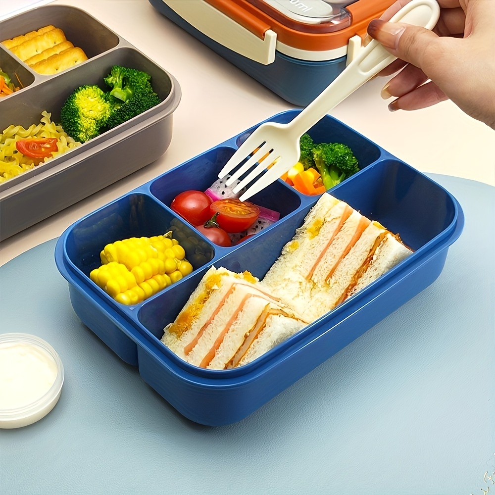 Microwavable Lunch Box Lunch Box With Cutlery And Sauce Box - Temu