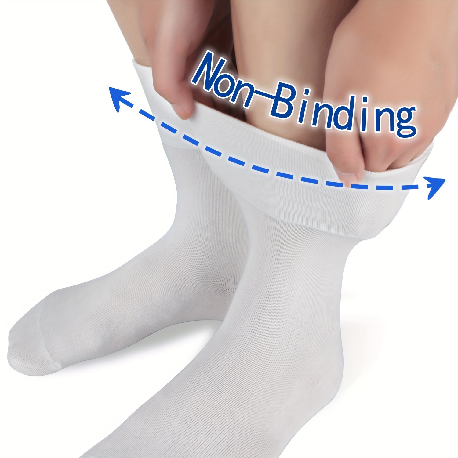 Calcetines de bambú para diabéticos para hombres y mujeres, 6 pares de  calcetines para diabéticos hasta el tobillo | Calcetines de bambú para  mujer 