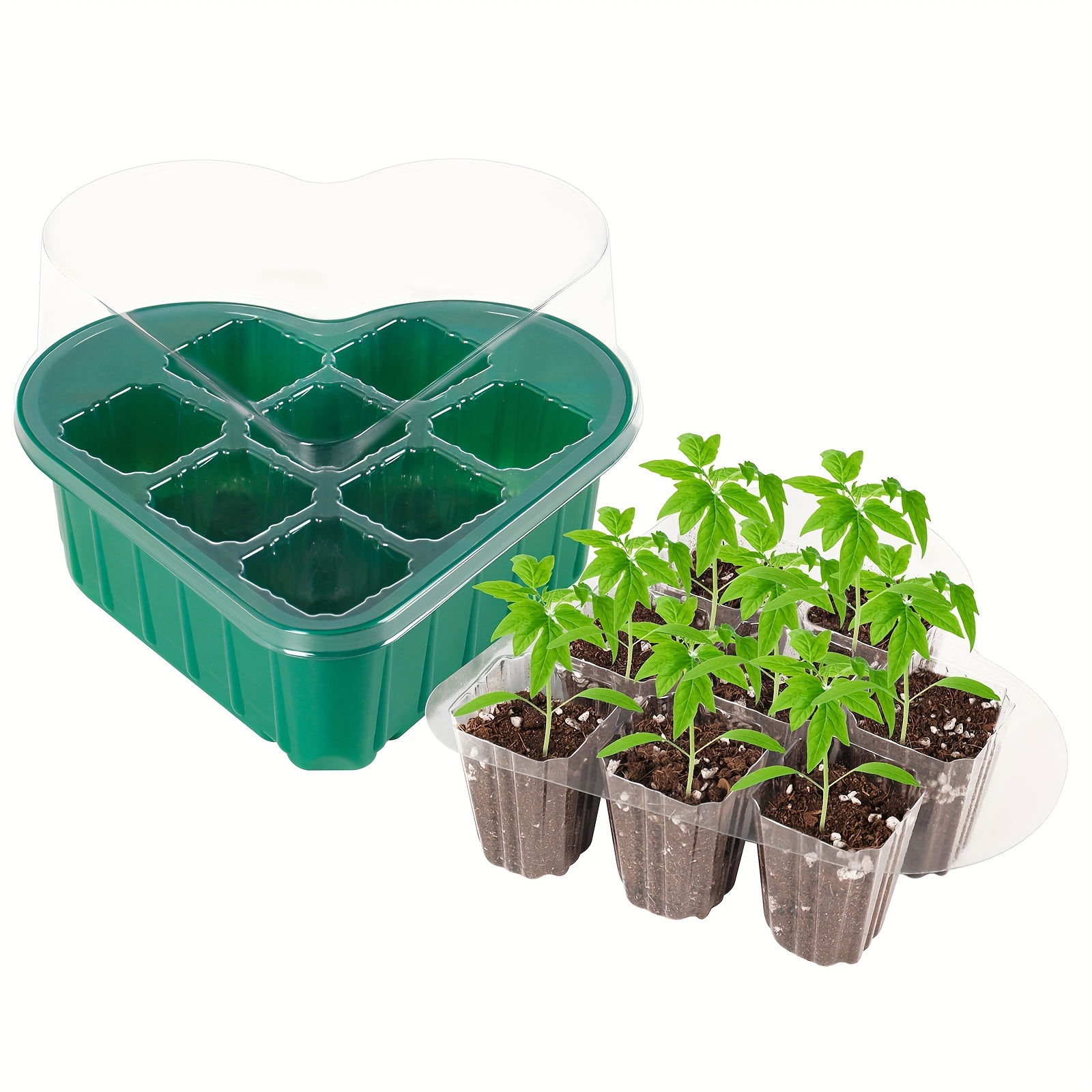 Silicone Seed Starting Tray,Reusable Seed Starting Trays for Seed Germination and Plant Propagation,Vegetable Seeds,Herb Seeds,Flower Plant Starter