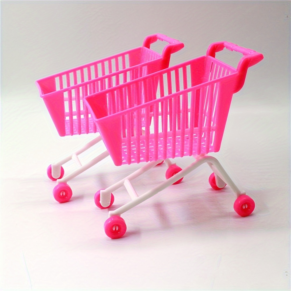 Mini carrito de compras de 12 piezas, mini carrito de supermercado, juguete  de almacenamiento de supermercado, 6 colores, mini carrito de comestibles