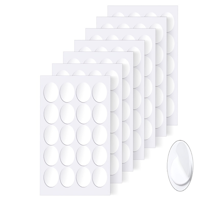 200Pcs Round Double Sided Adhesive Tape Dots Clear Removable