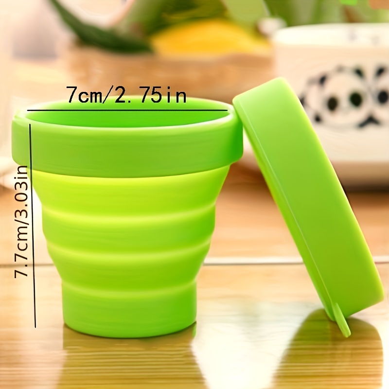 1pc Taza Plegable Silicona Color Caramelo Tapa - Perfecta Viajar, Acampar  Deportes Aire Libre, Taza Retráctil Plegable - Deporte Aire Libre - Temu