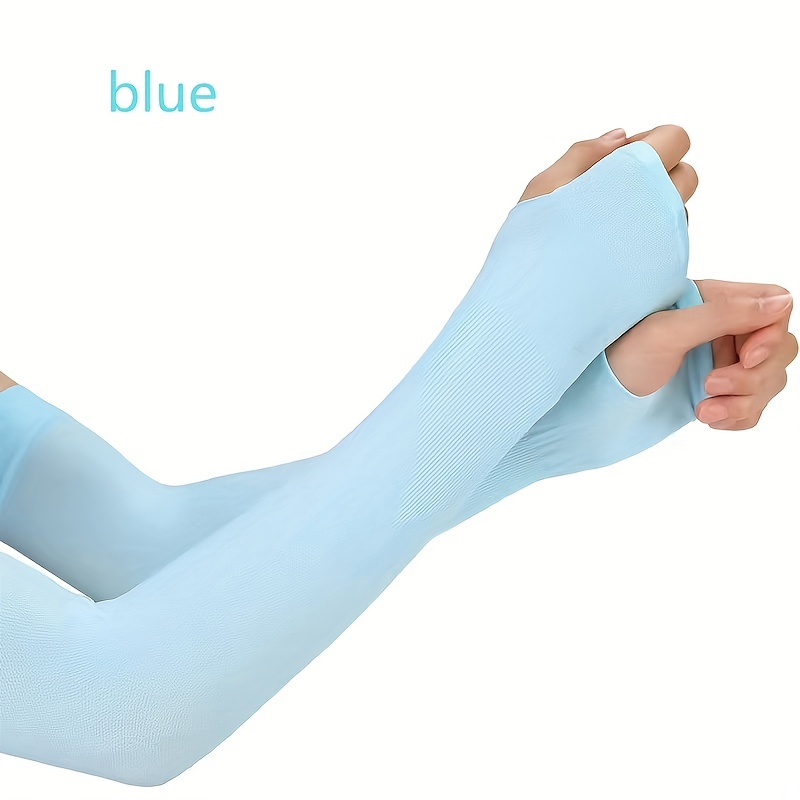Solid Ice Sleeve Sun Protection Gloves for Outdoor