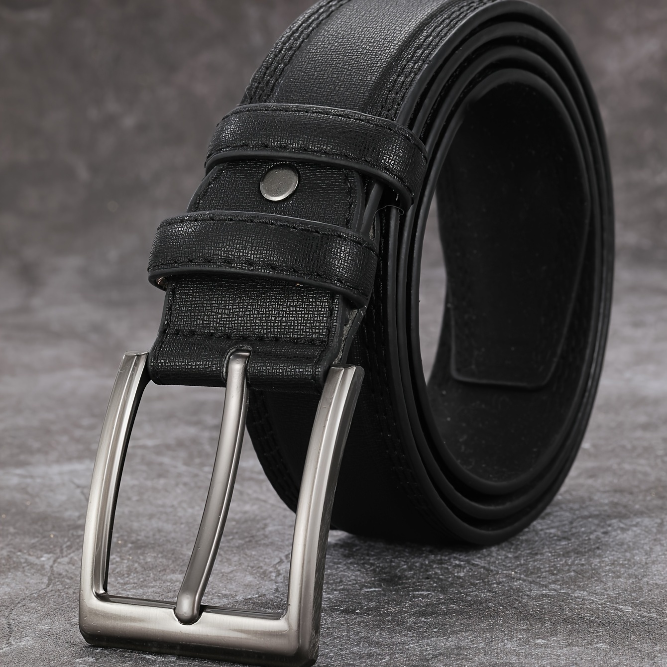 Temu Men's Fashion Casual Leather Belt