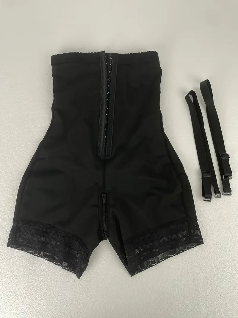 High Waist Zipper Shaping Shorts Tummy Control Butt Lifting - Temu