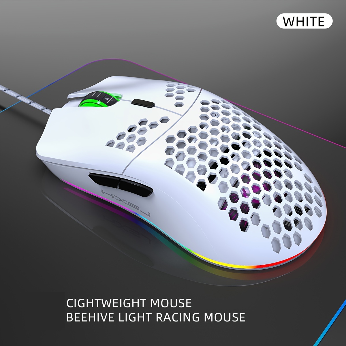 

Souris de Jeu HXSJ RGB - Filaire, 6 Boutons Programmables, , Capteur pour PC et Ordinateur Portable