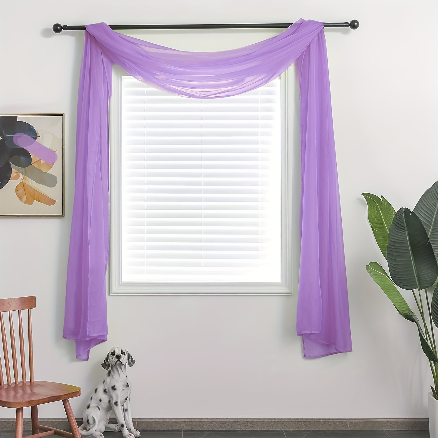 Purple scarf clearance curtains