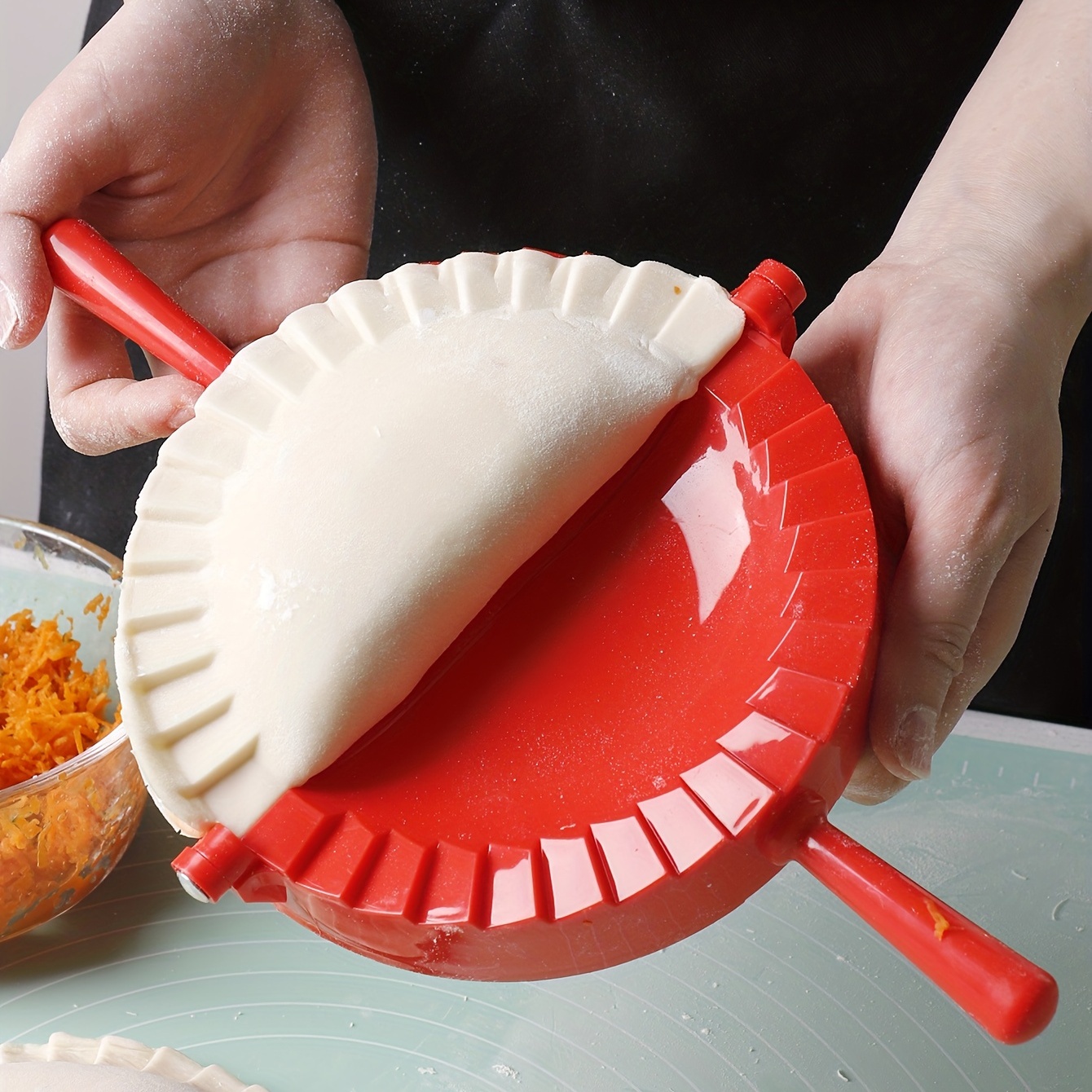 

1pc, Easy-to-use Dumpling Maker - Pp Plastic Dumpling Press For Empanadas, Ravioli, And More - Kitchen Gadget For Homemade Dumplings And Wrappers - Perfect For Home Cooking And Entertaining