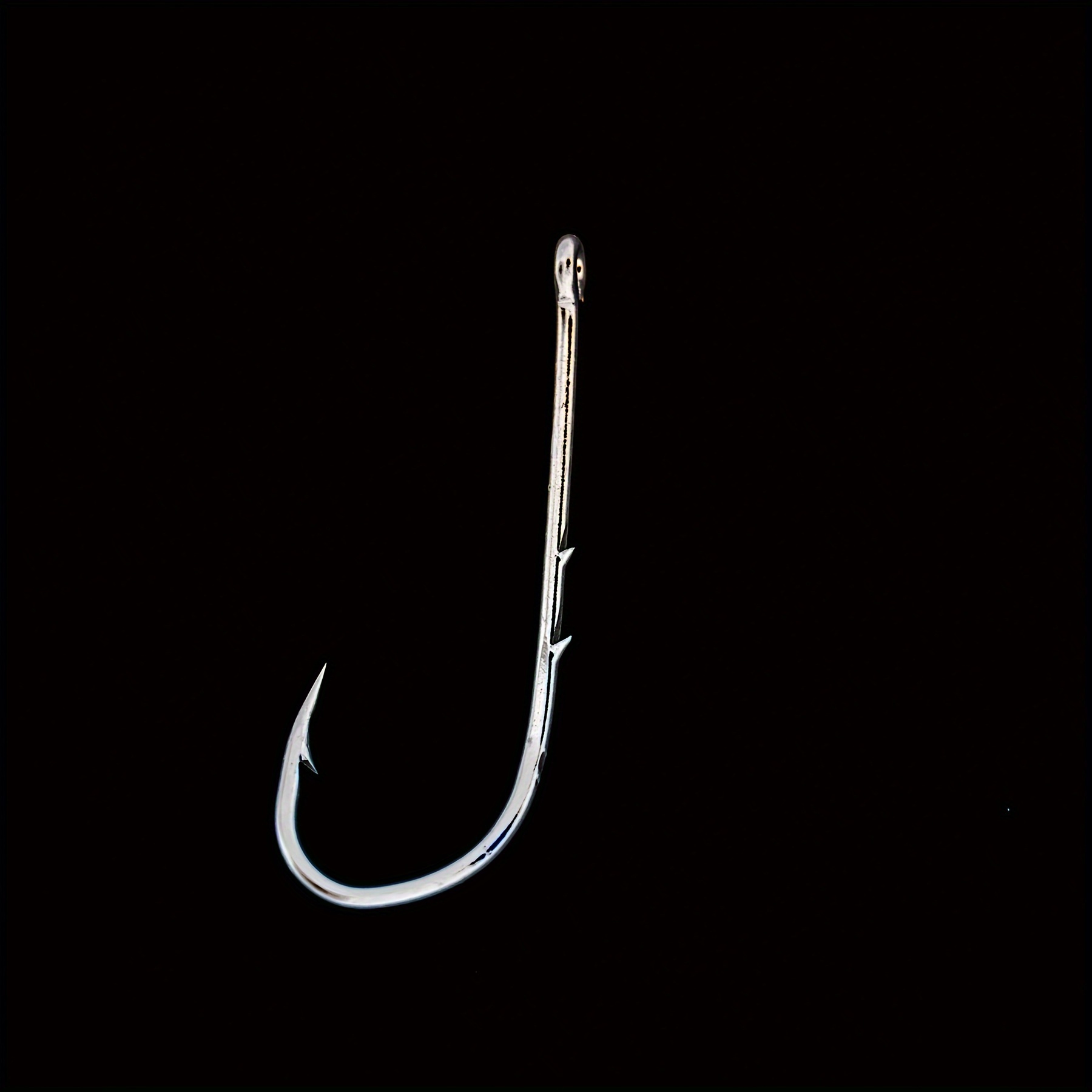 Long Shank Fishing Hooks Baitholder Hooks Barbed Hooks Eye - Temu