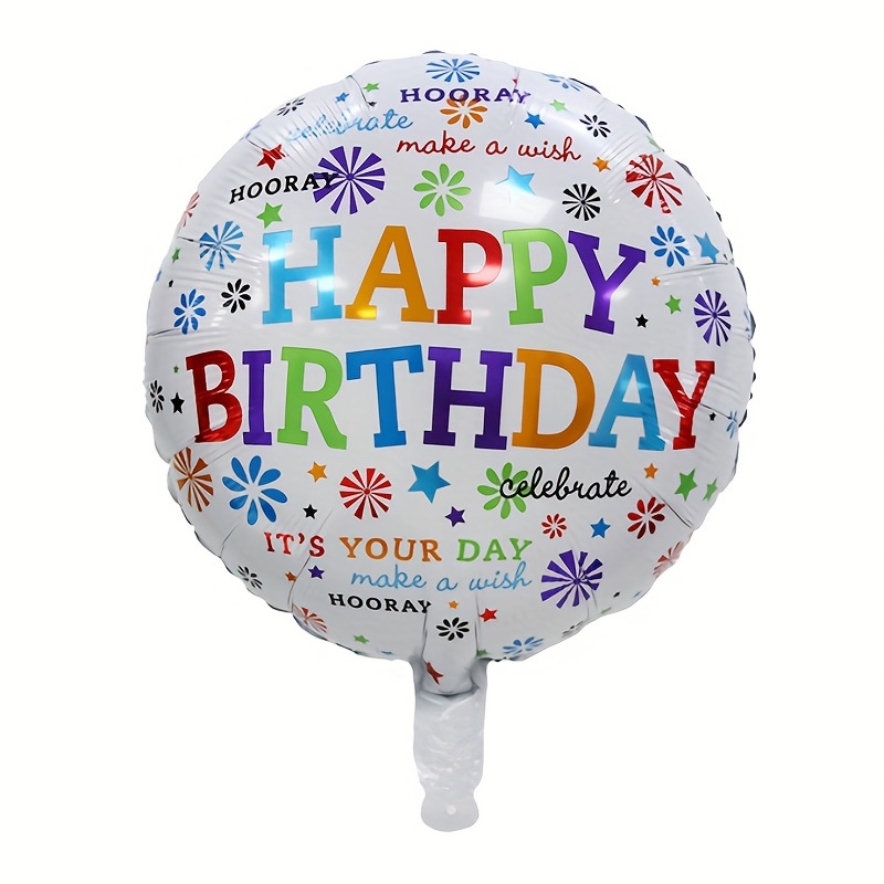 Globos, 11 globos de aluminio para niños de 4 años para decoración de  fiesta de cumpleaños de 4 años, globos de confeti, globos de fiesta de