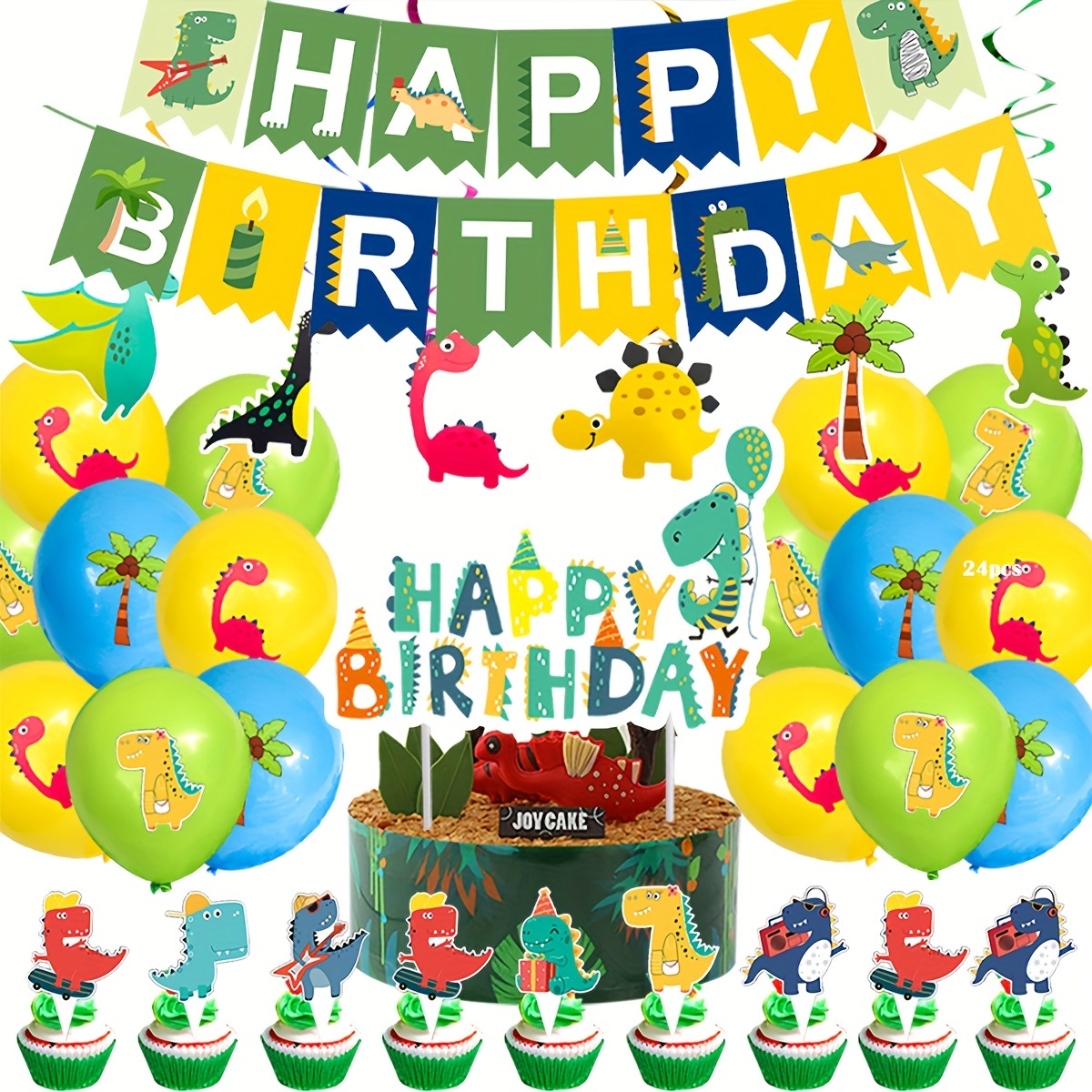 Decorazioni Compleanno Dinosauri, Festa di Compleanno per Bambini di  Dinosauro, Palloncini Foil Primo Compleanno da 1 2 3 Anni Bimbo Ragazzi,  Animali Della Giungla Toppers per Torta di Compleanno : : Casa e  cucina