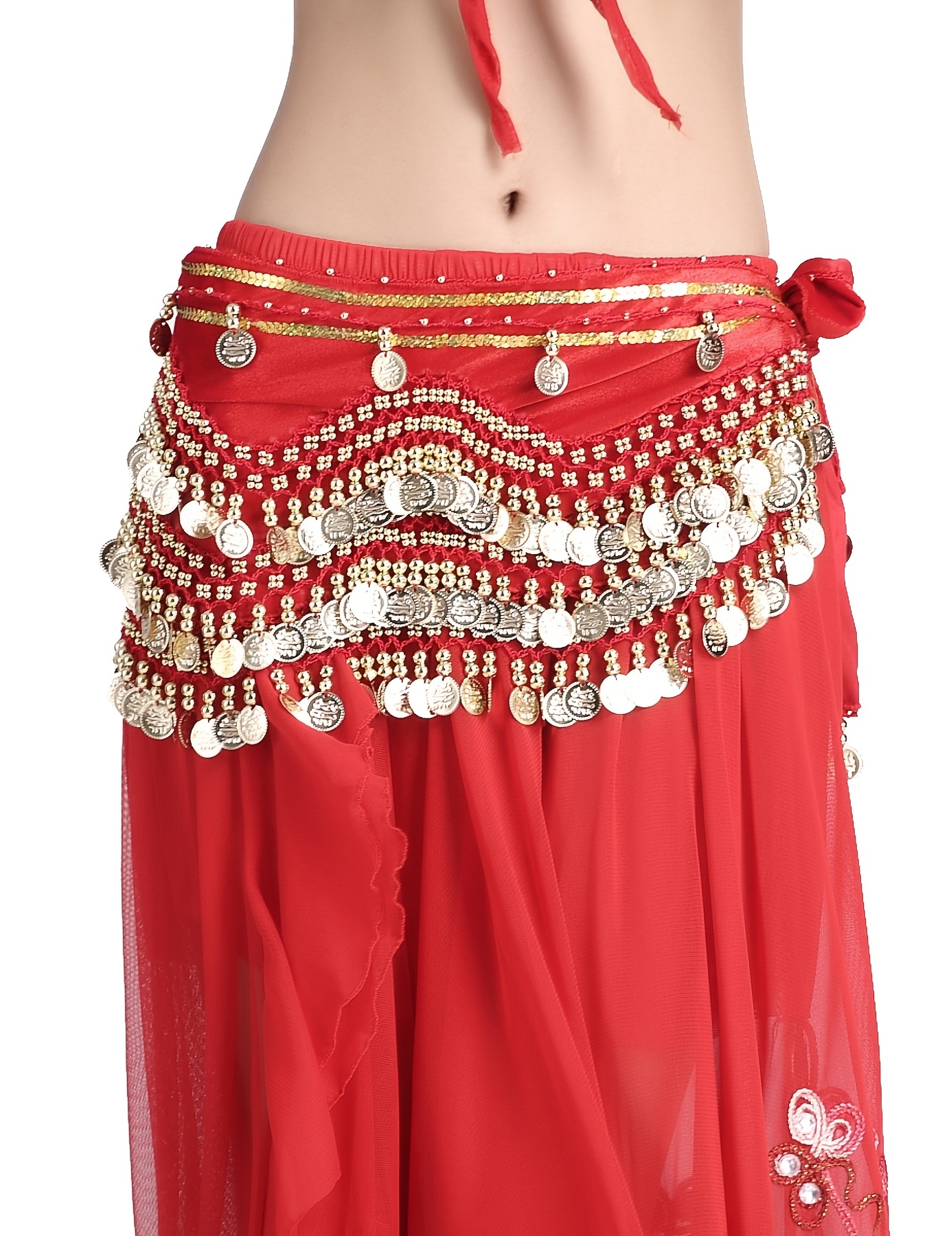 Boho Coin Tassel Hip Belt Candy Color Belly Dance Skirt - Temu