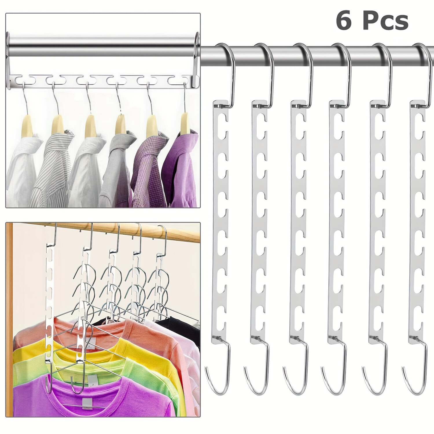 1PC 4/8 Layers Sling Vest Bra Hanger Stainless Steel Folding Storage  Hangers Save Space Closet-Organizer Underwear Clothes-rack - AliExpress