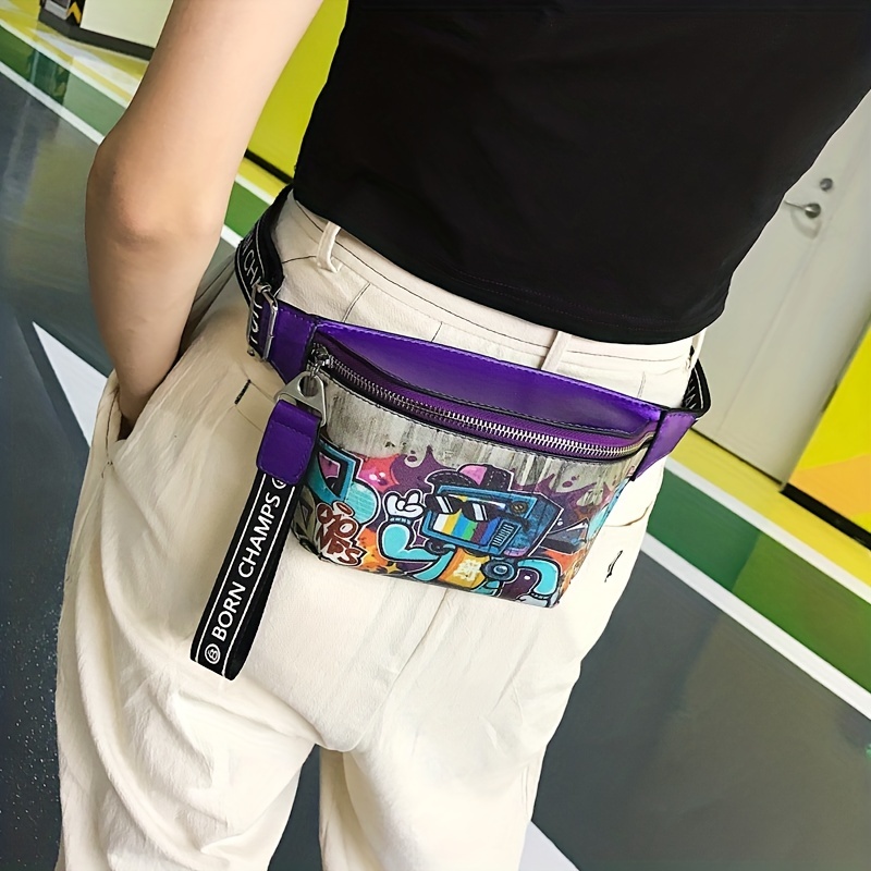 Street Style Waist Bag Hip Pack Woman Casual Fanny Pack Fashion Girl  Shoulder Crossbody Chest Bag Unisex Hip Hop Belt Bag New Waist Pack Phone  Pack