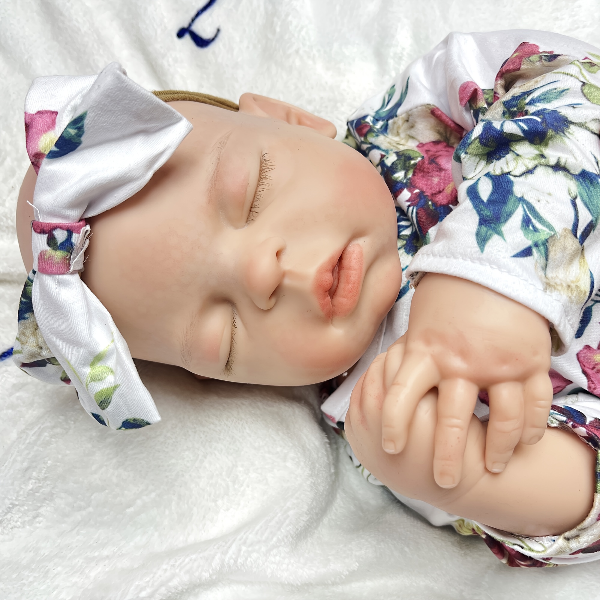 55cm Full Body Silicone Reborn Girl Baby Doll Toys Bebe Boneca