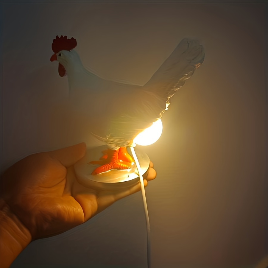 Petite lumière, Jolie veilleuse USB, Poussin d'oeuf en Forme pour Chambre à  Coucher pour comptoir de lit(White Light)