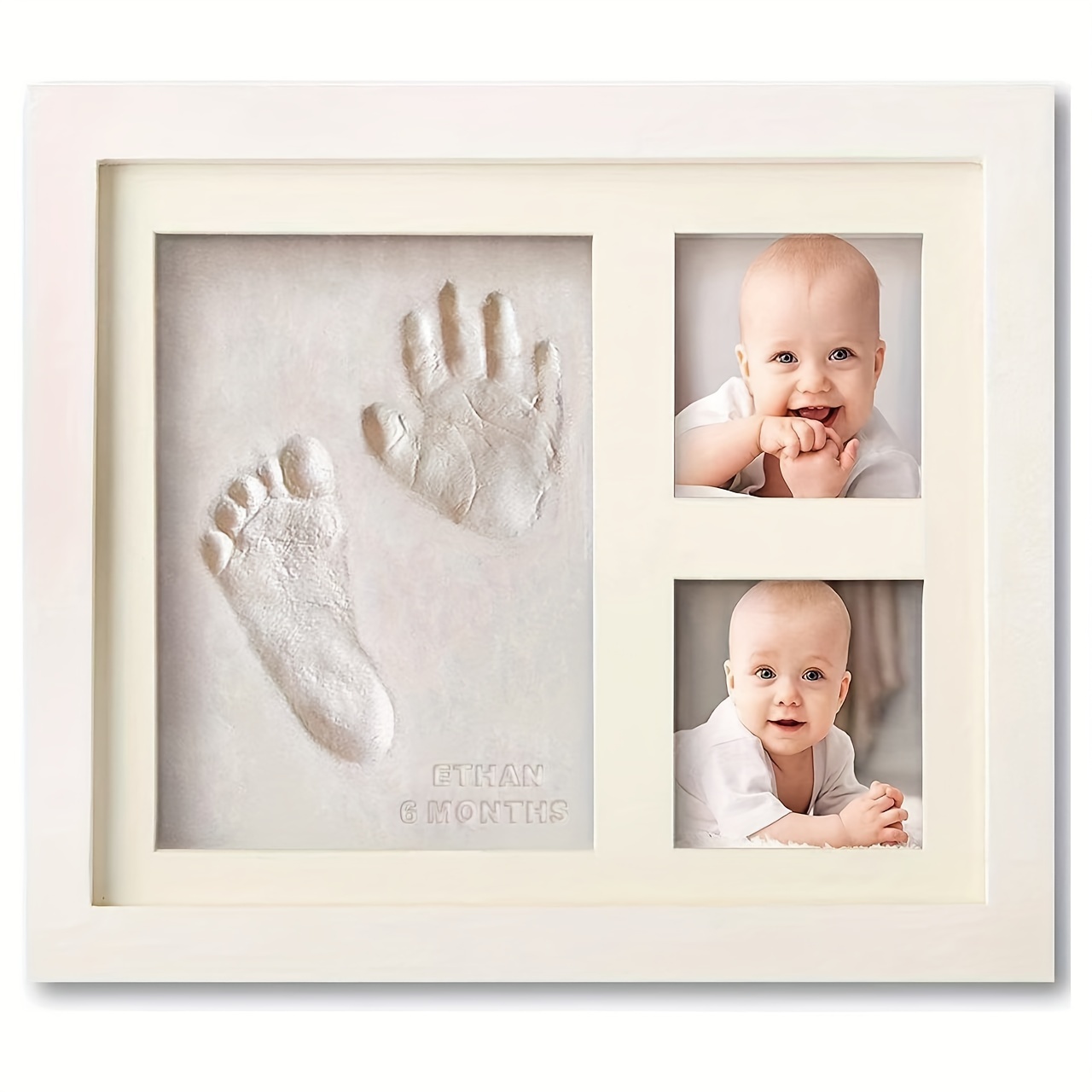 Baby Handprint Muds - Non-stick Baby Footprint Kit, Newborn Keepsake,  Perfect Soft Baby Footprint Kit Homemade Ornament Kits for Newborns