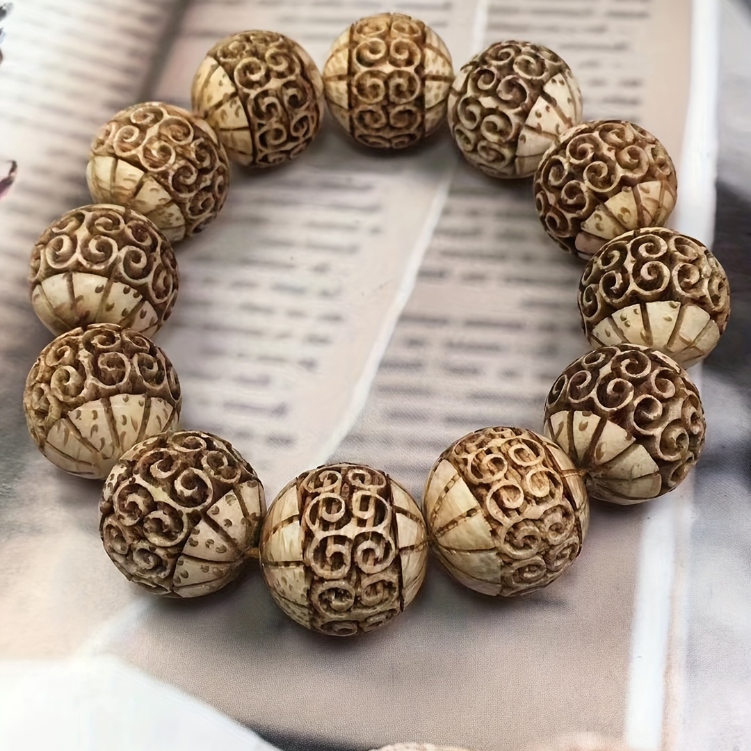 Silk Wood Healing Chakra Bracelet, Unisex Style