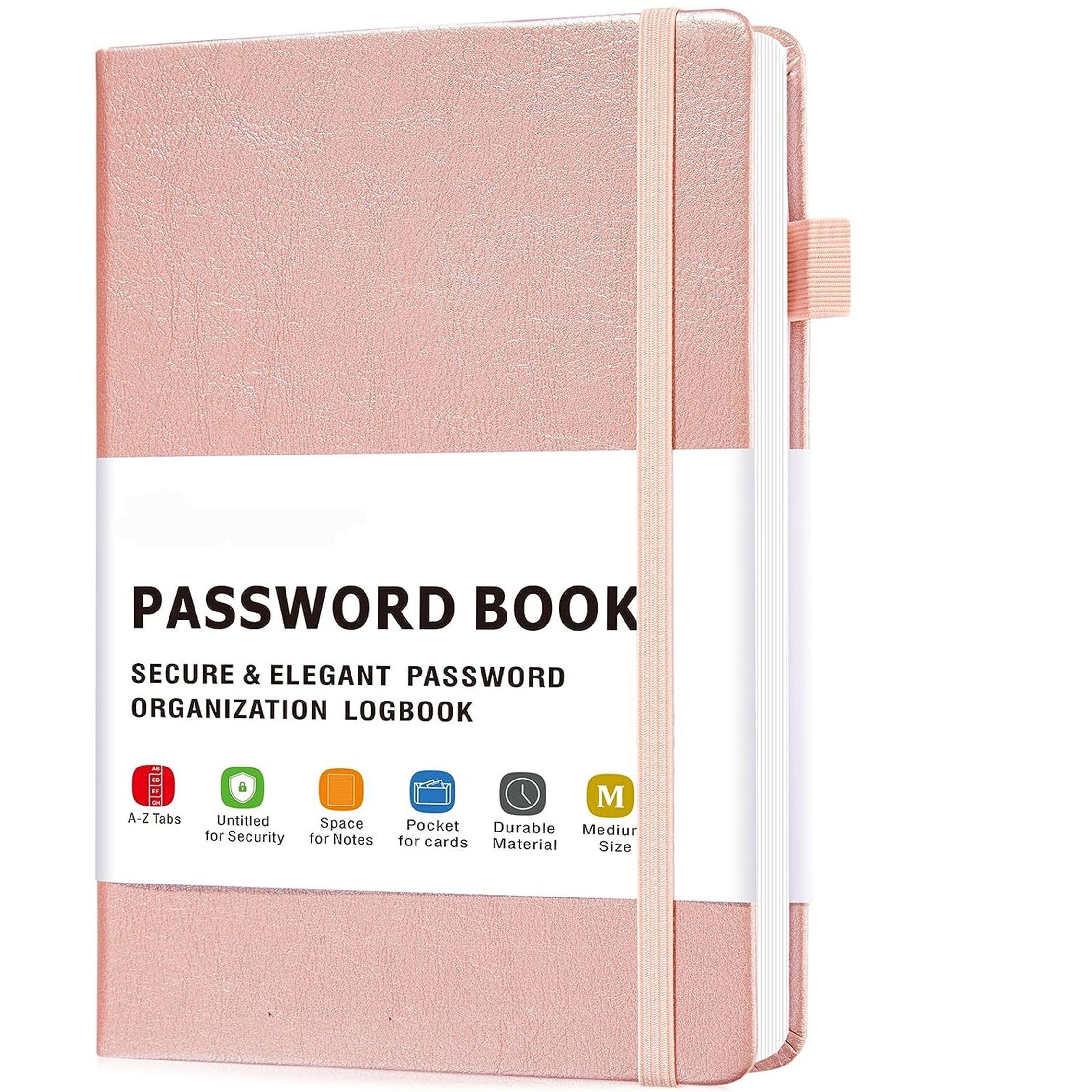 Password Book X 6.9  Alphabetical Tabs Medium Size Password - Temu