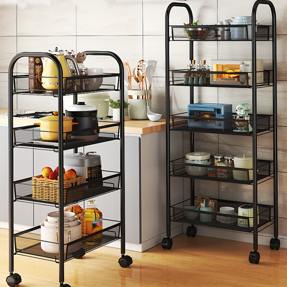 Kitchen Multifunctional Shelf Desktop Narrow Floor Living Room