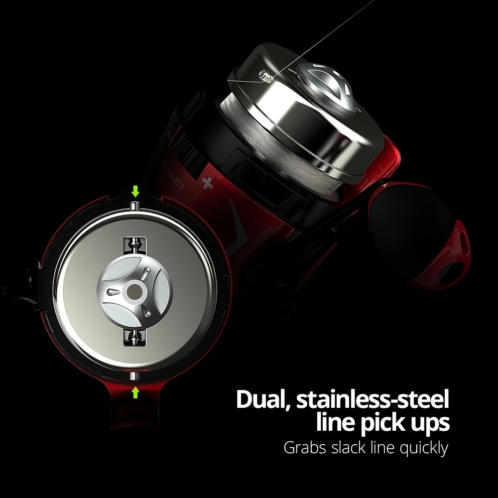 KastKing Brutus Spincast Fishing Reel,Easy to Use Push Button Casting  Design,High Speed 4.0:1 Gear Ratio,5 MaxiDur Ball Bearings, Reversible  Handle